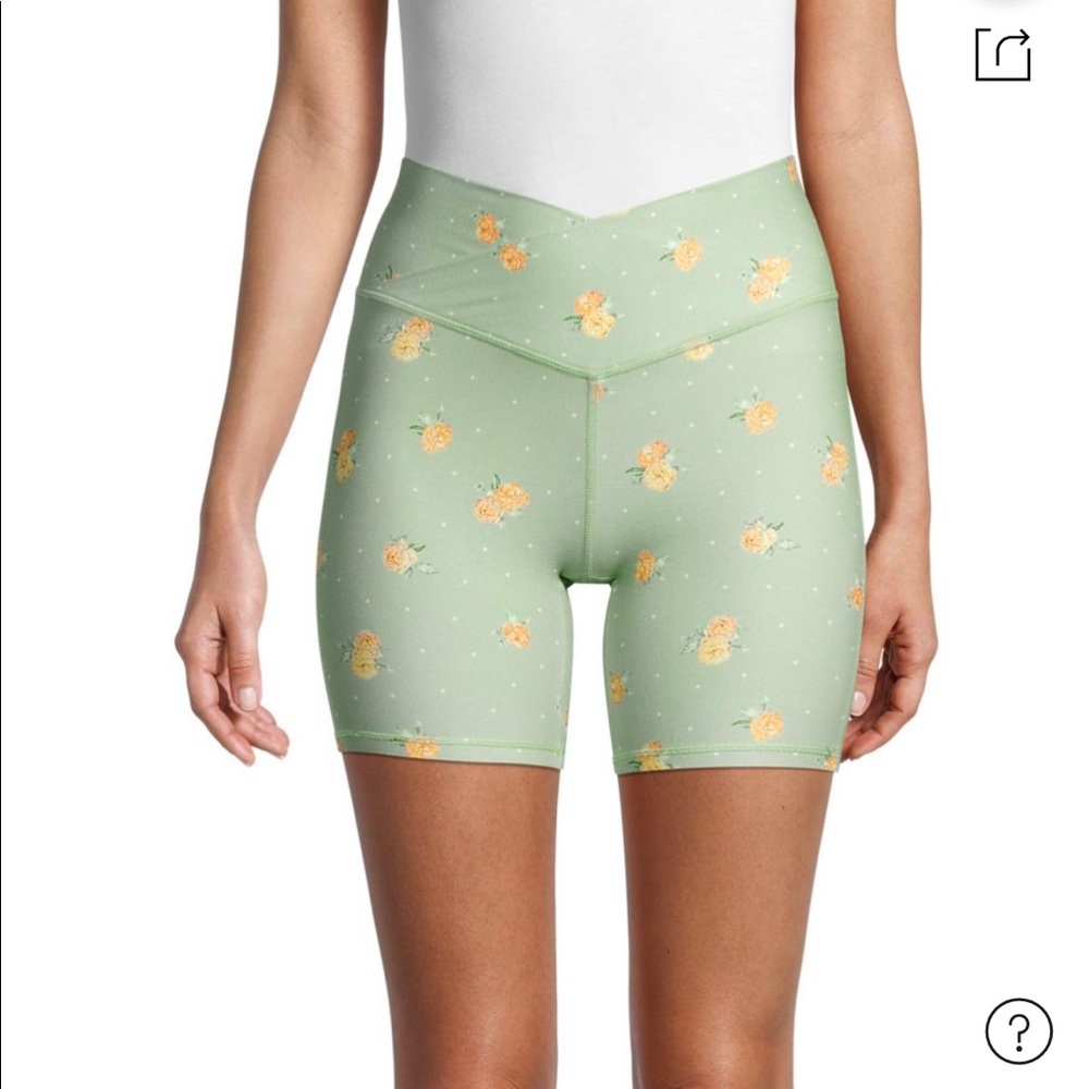 Mint green  we wore what With print biker shorts NWT